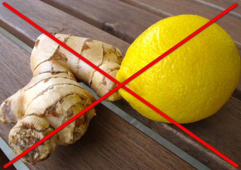Протипоказання до застосування імбиру з лимоном