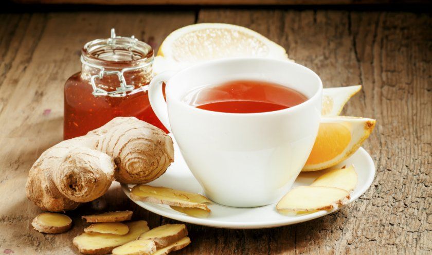 Імбирний чай Імбирний чай з корицею і журавлиною