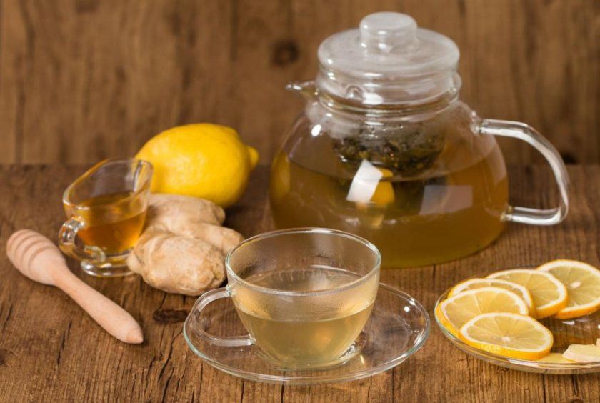 Імбирний чай з лимоном і медом