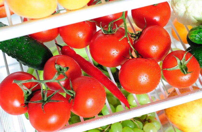 Зберігання помідорів в холодильнику