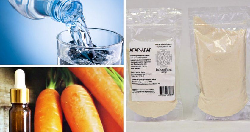 Інгредієнти для морквяного агару