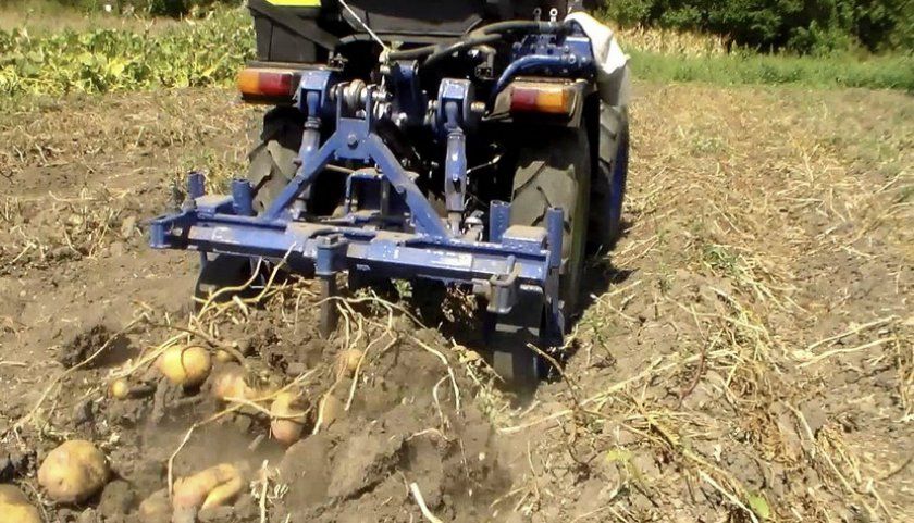 Копання картоплі міні-трактором
