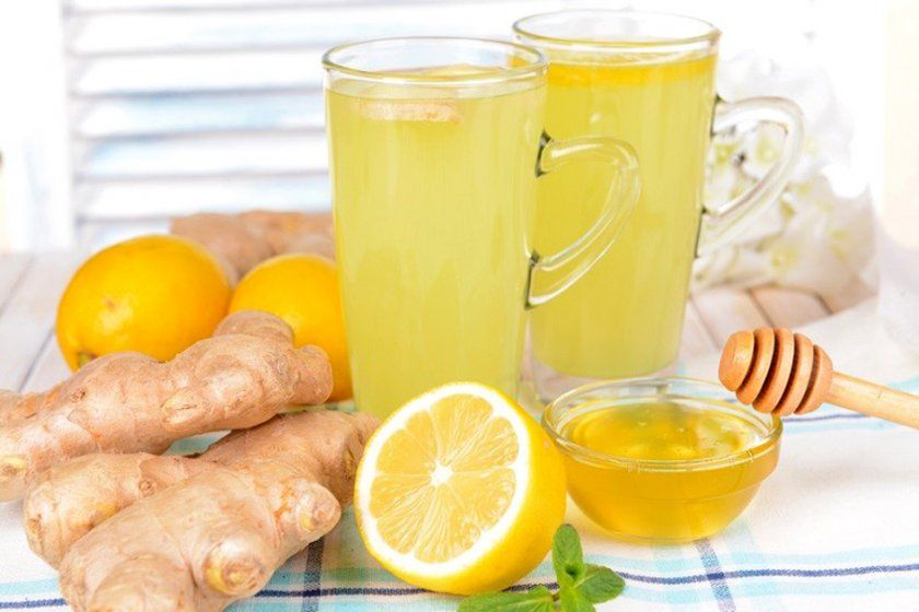 Імбирно-лимонний напій на мінералці