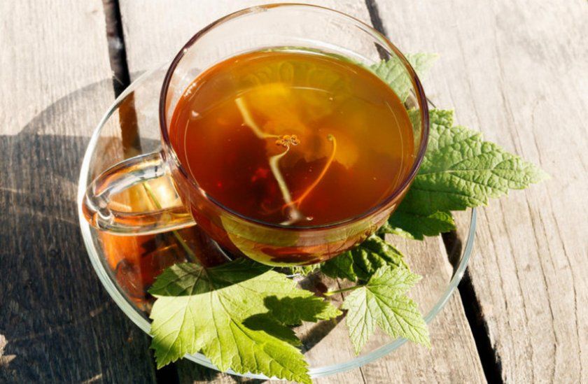 Чай з листя і гілок малини