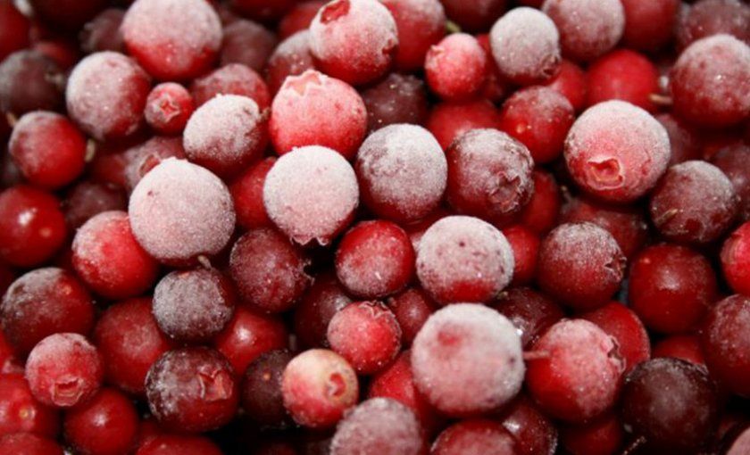 Заморожені ягоди брусниці