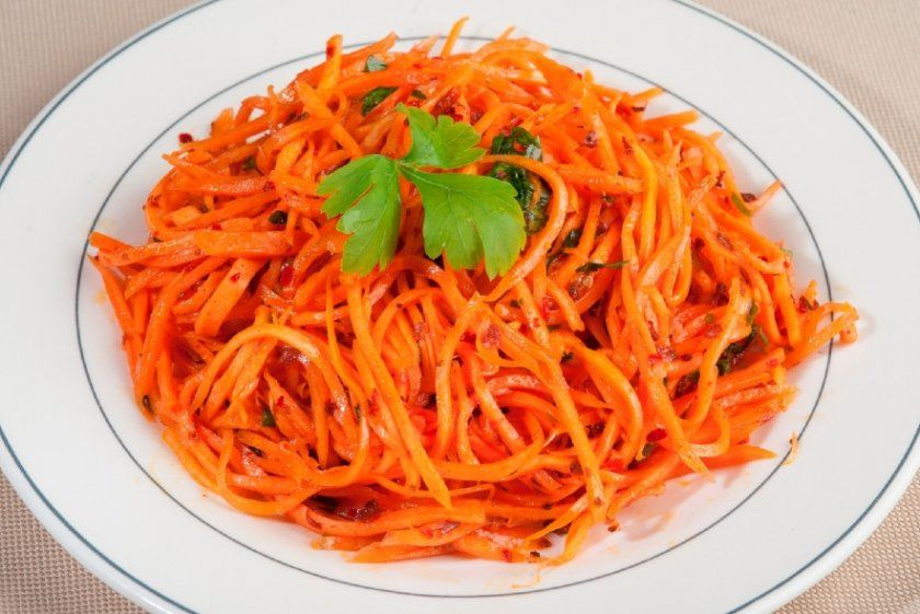Салат з моркви і рослинного масла