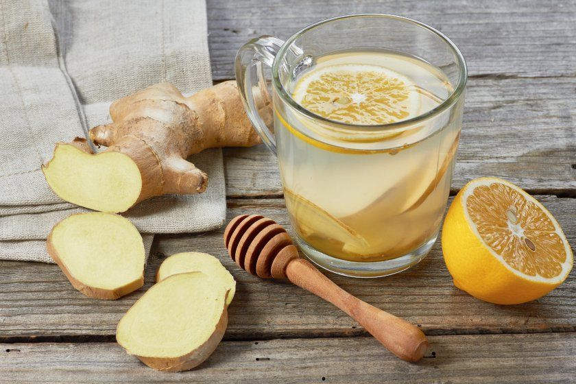 Імбирно-лимонний напій з медом