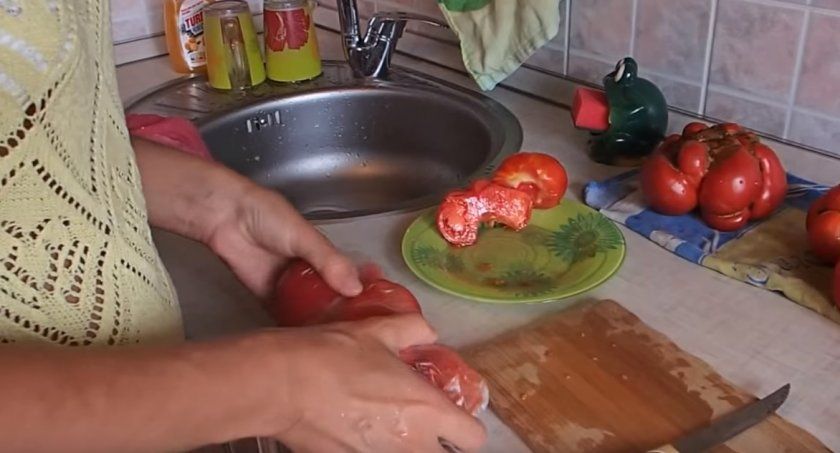 Замороження помідорів шматочками
