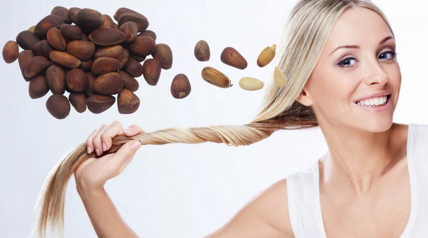 Користь кедрових горіхів для волосся