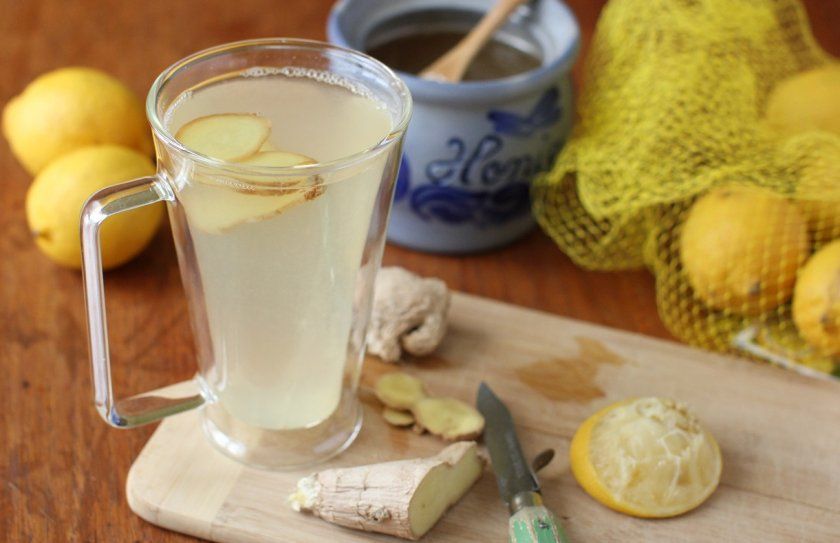 Імбирний чай з лимонним соком