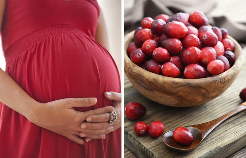 Вживання журавлини на пізніх термінах вагітності