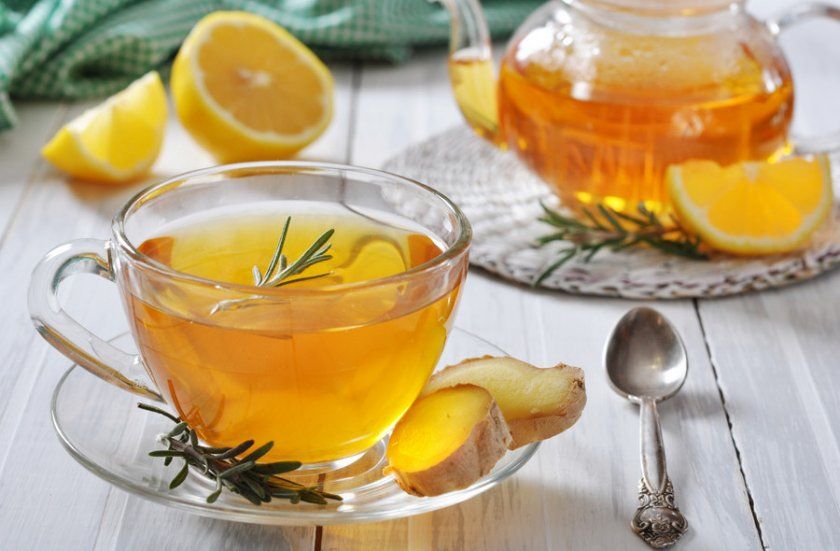 Імбирний чай з лимоном