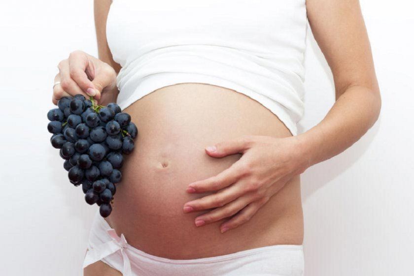 Чорний виноград при вагітності