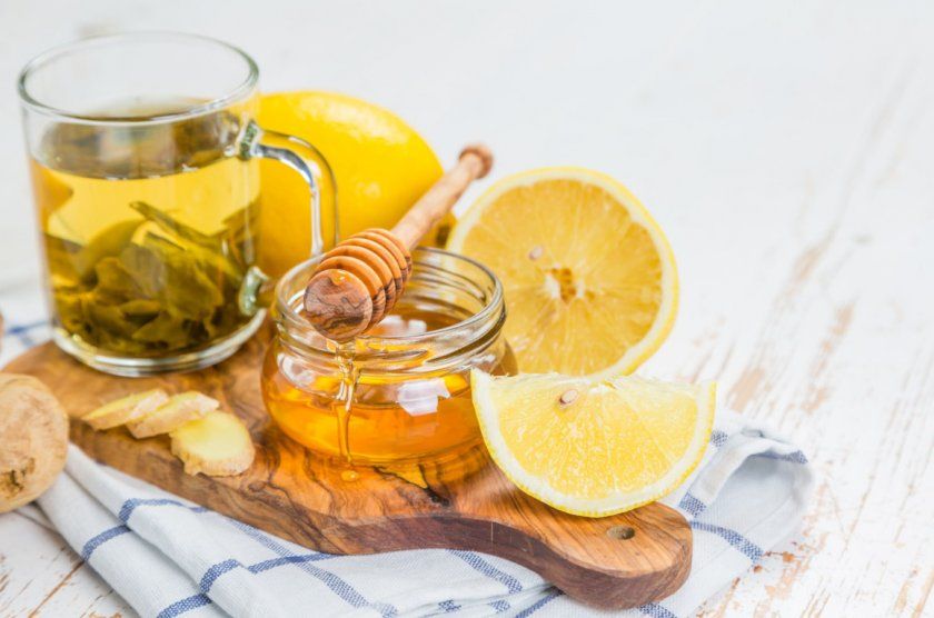 Імбирний чай з медом і лимоном